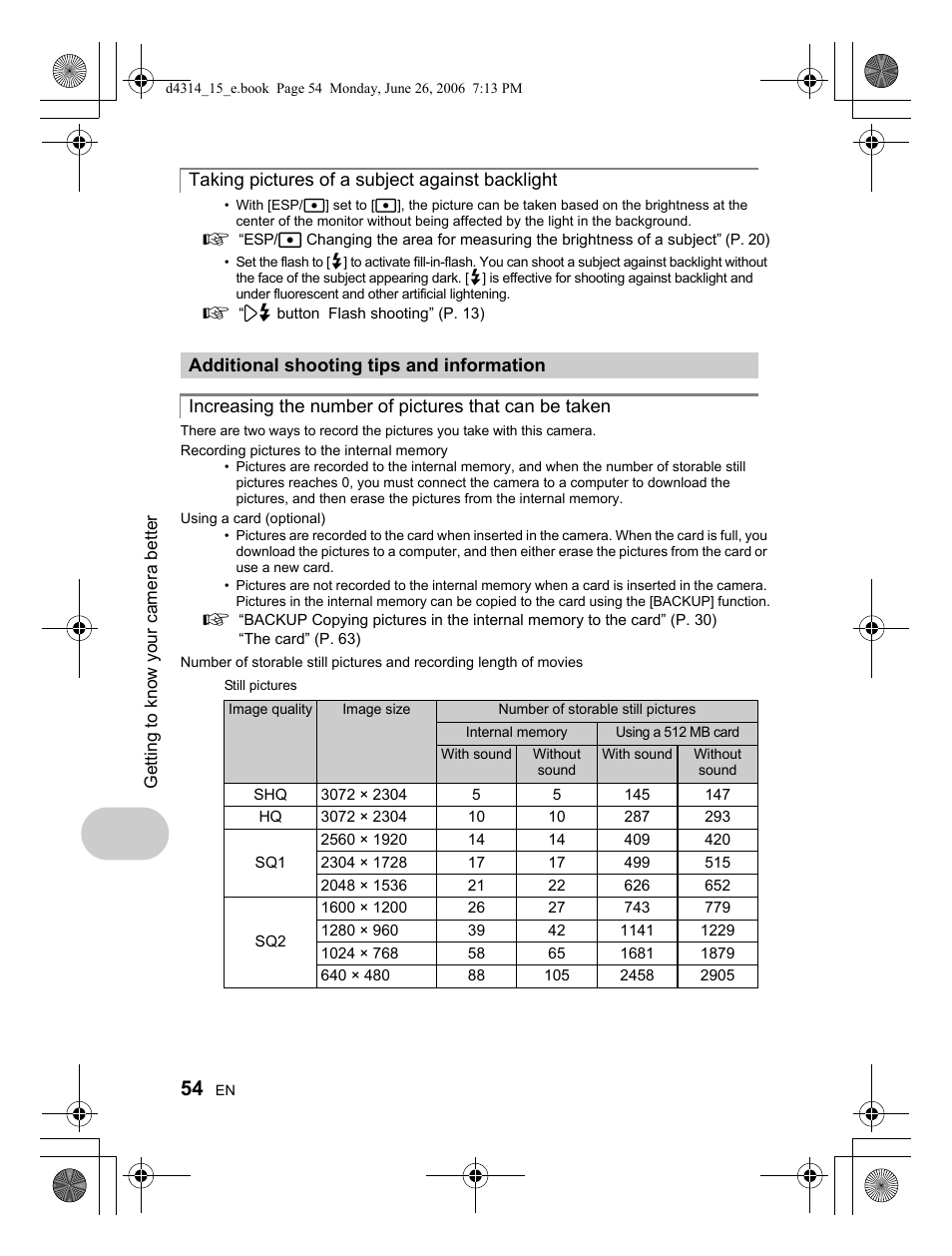 Olympus Stylus 750 User Manual | Page 54 / 80