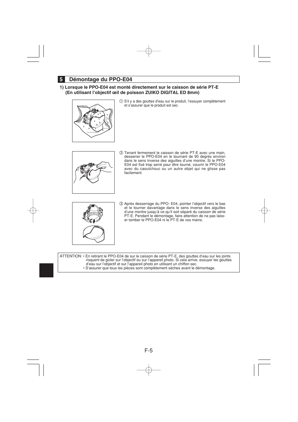 F-5 5 démontage du ppo-e04 | Olympus PPO-E04 User Manual | Page 28 / 80