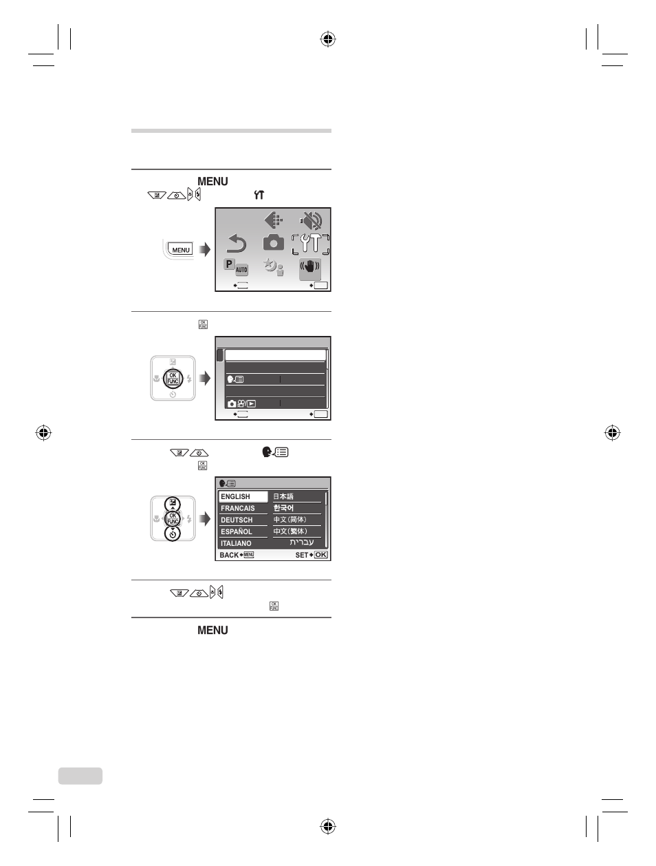 Changing the display language, 6 en | Olympus FE-360 User Manual | Page 6 / 124