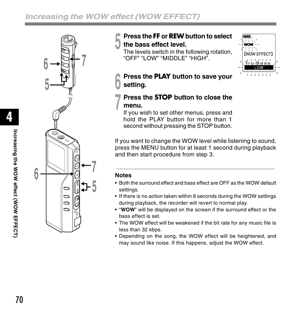 Olympus VOICE & MUSIC DM-10 User Manual | Page 70 / 101