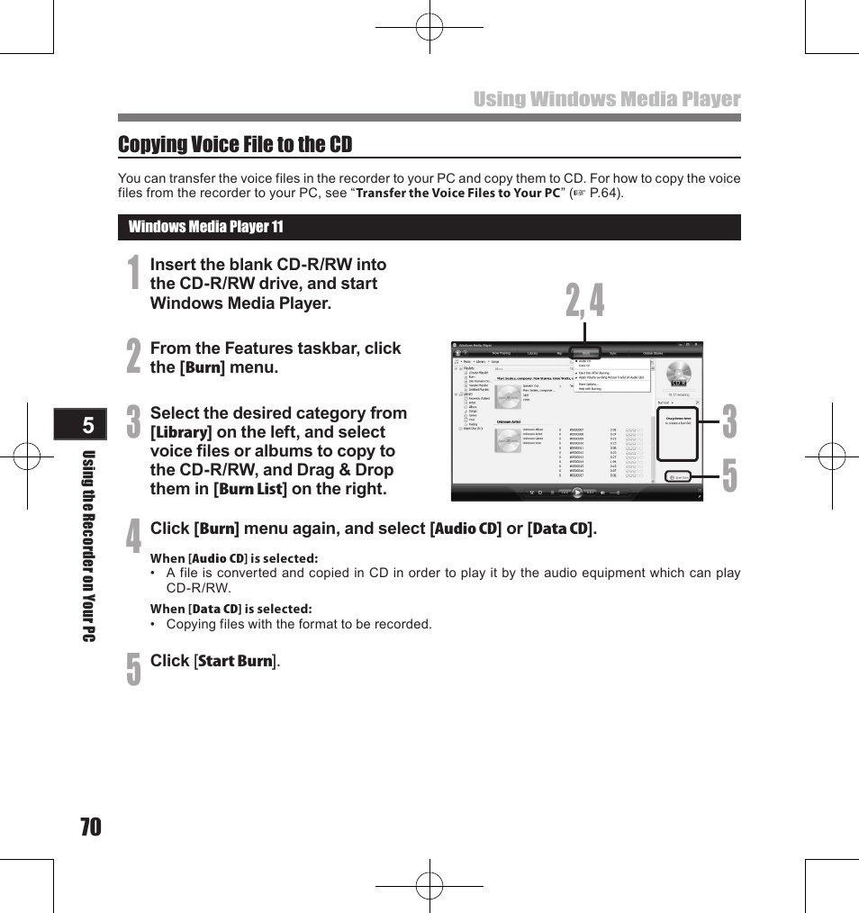 Olympus LS-11 User Manual | Page 70 / 86