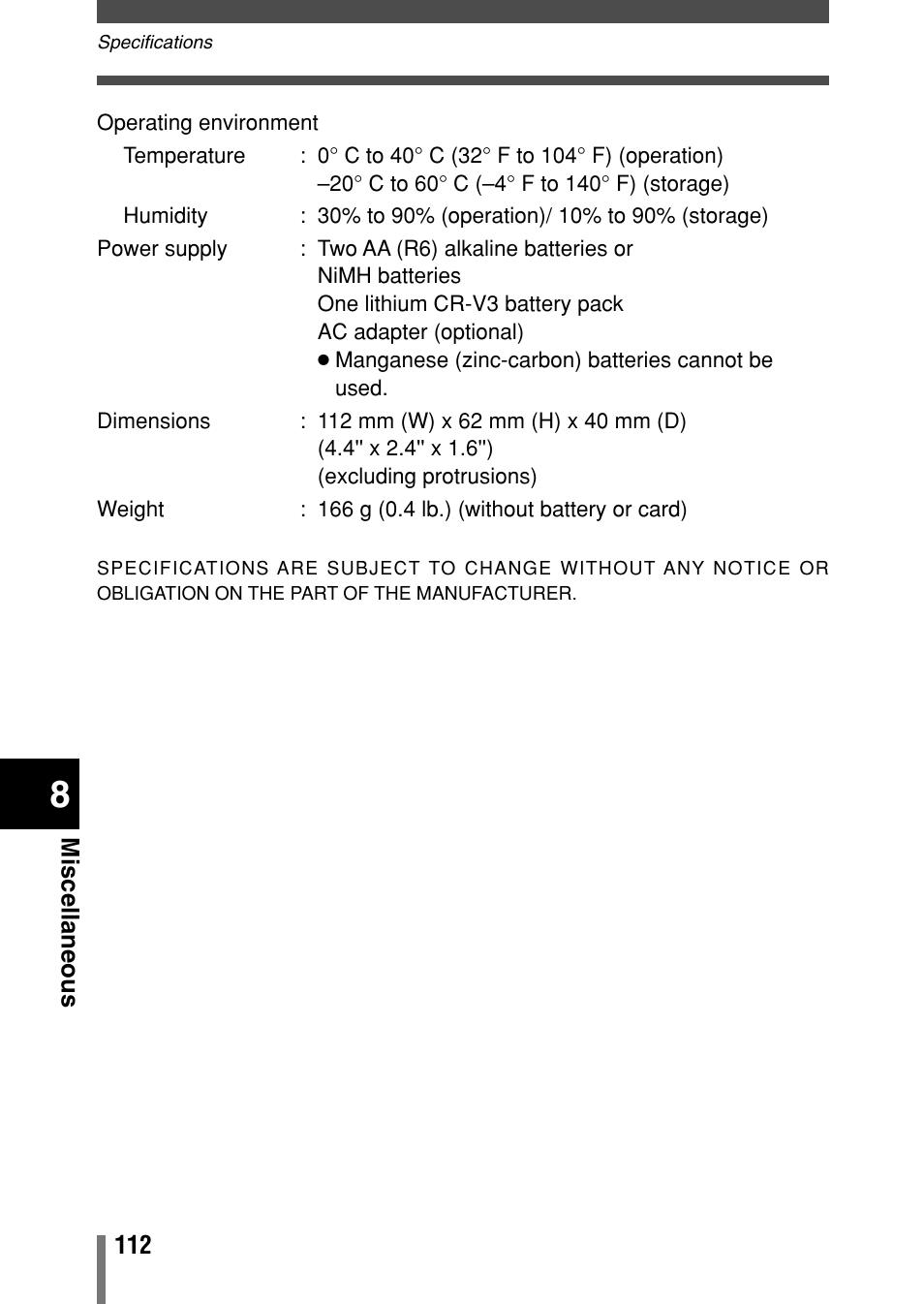 Olympus Comedia C-150 User Manual | Page 113 / 148