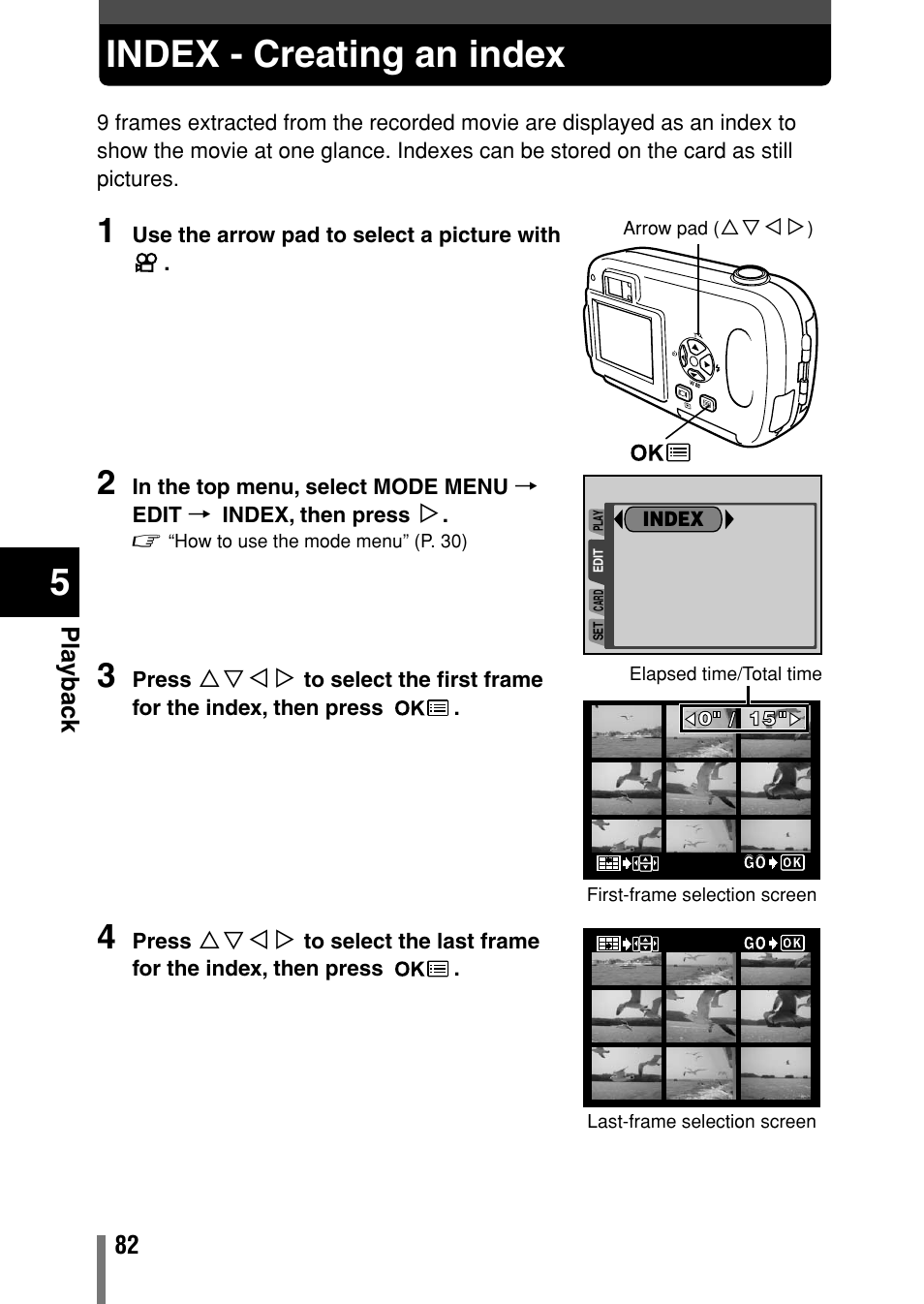 Index - creating an index | Olympus Comedia C-150 User Manual | Page 83 / 148