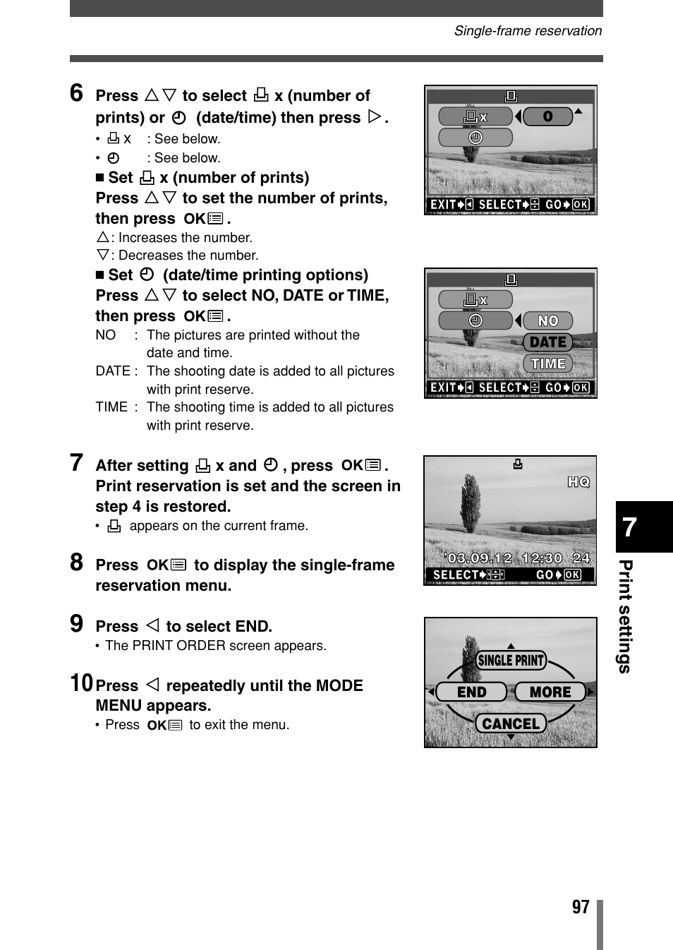 Print settings | Olympus Comedia C-150 User Manual | Page 98 / 148