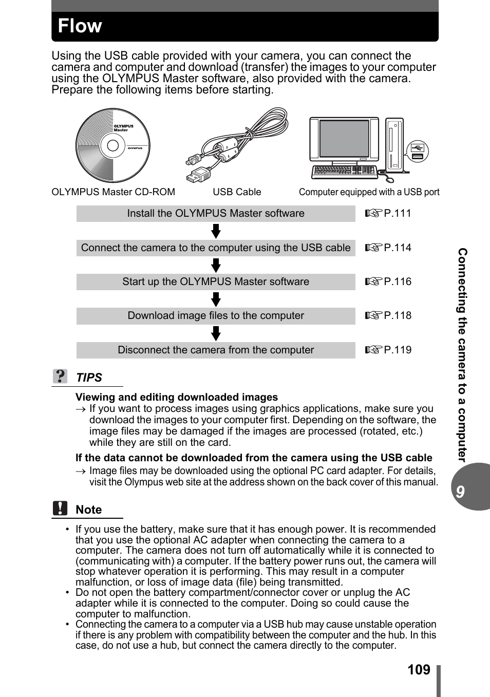 Flow | Olympus C-1 User Manual | Page 109 / 158