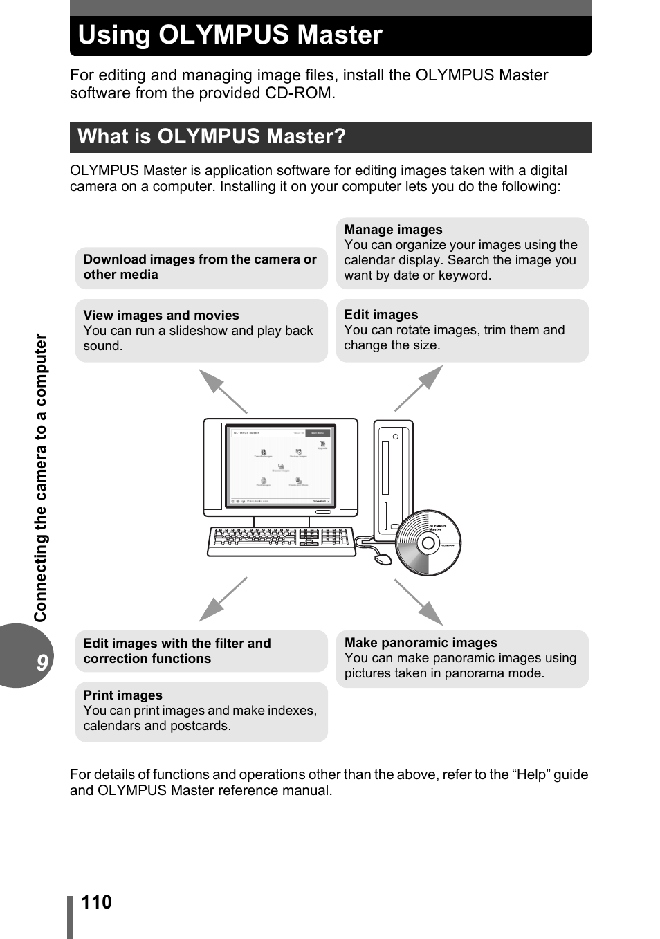 Using olympus master, What is olympus master | Olympus C-1 User Manual | Page 110 / 158