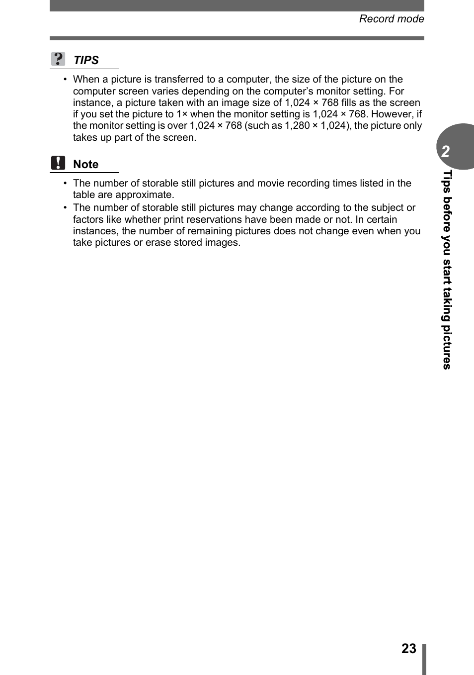 Olympus C-1 User Manual | Page 23 / 158