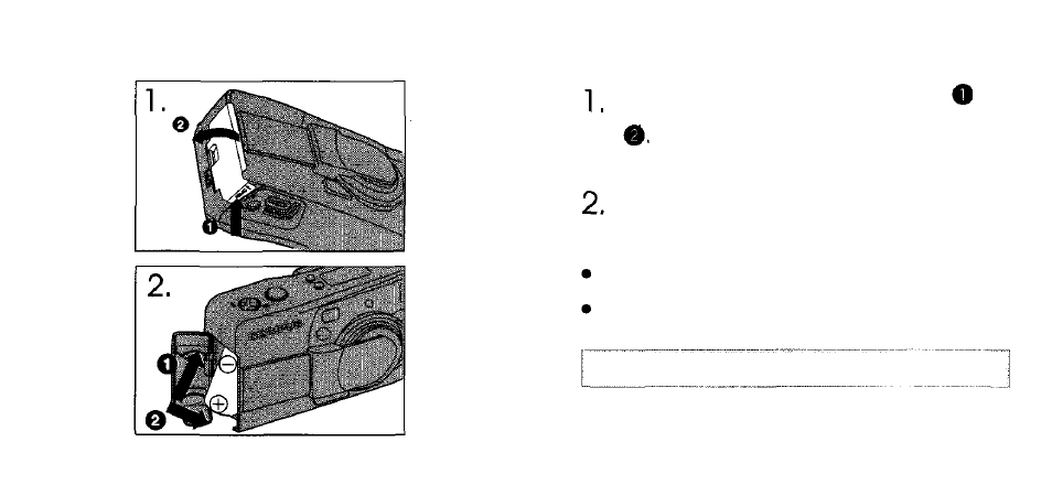 Loading the battery | Olympus Accura Zoom 105R User Manual | Page 13 / 56