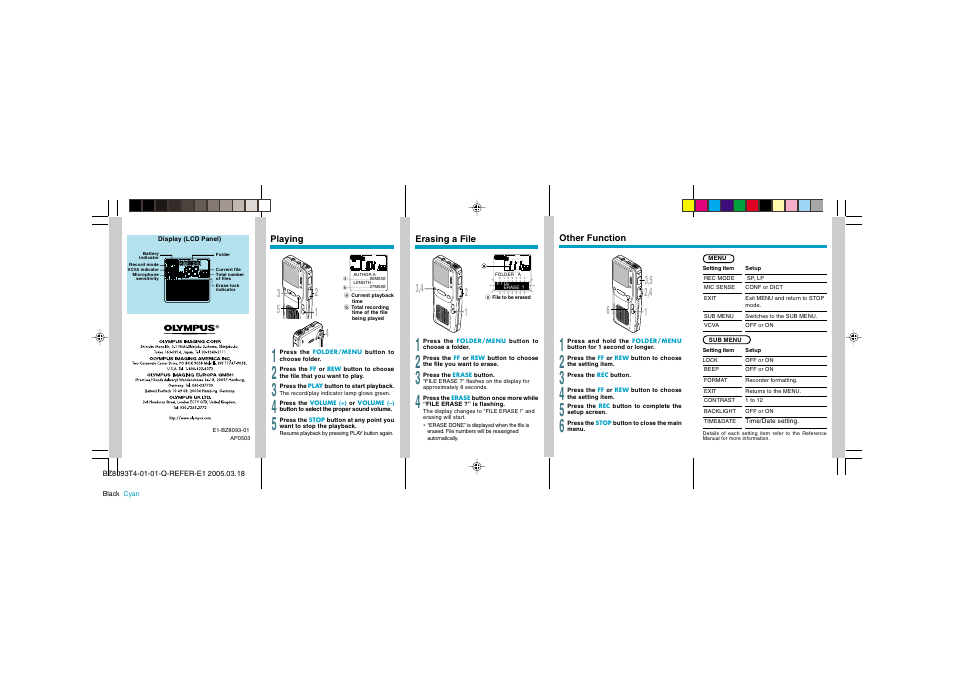Olympus DS-2300 User Manual | Page 2 / 2
