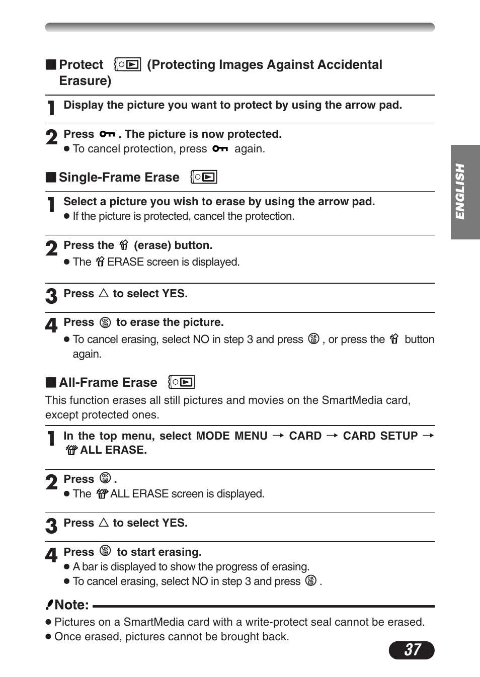 Olympus CAMEDIA C-3020 Zoom User Manual | Page 37 / 180
