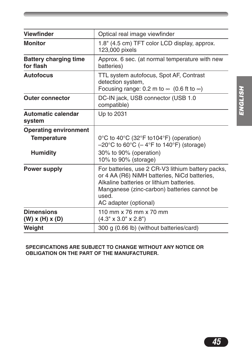 Olympus CAMEDIA C-3020 Zoom User Manual | Page 45 / 180