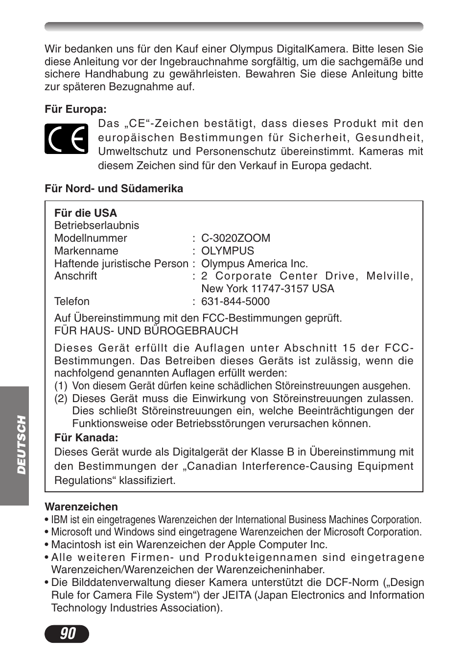 Olympus CAMEDIA C-3020 Zoom User Manual | Page 90 / 180
