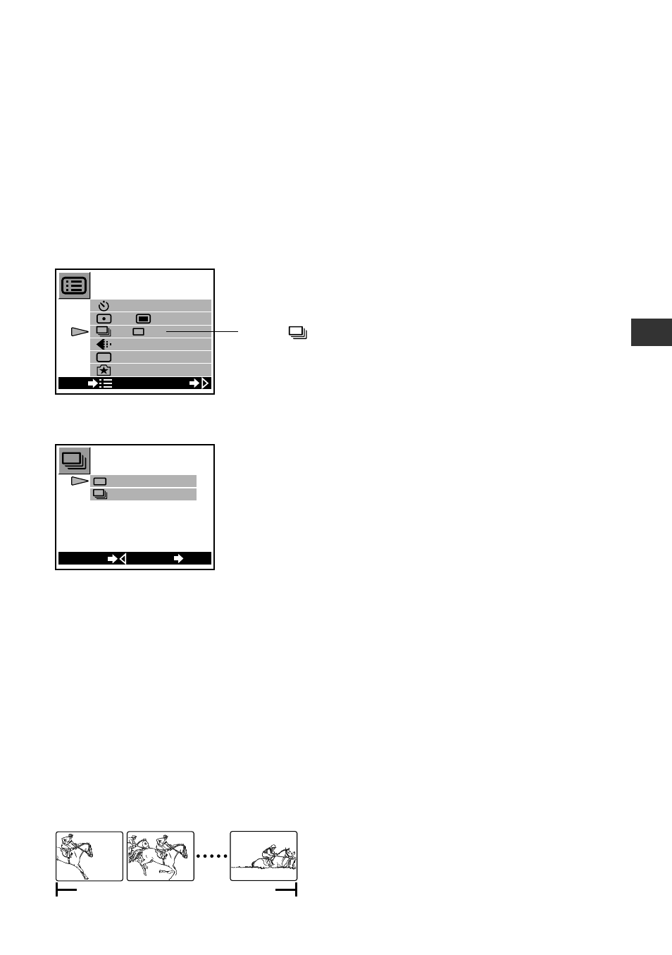 Sequence shooting, Select from menu, Make the setting | Olympus C-211 User Manual | Page 119 / 212