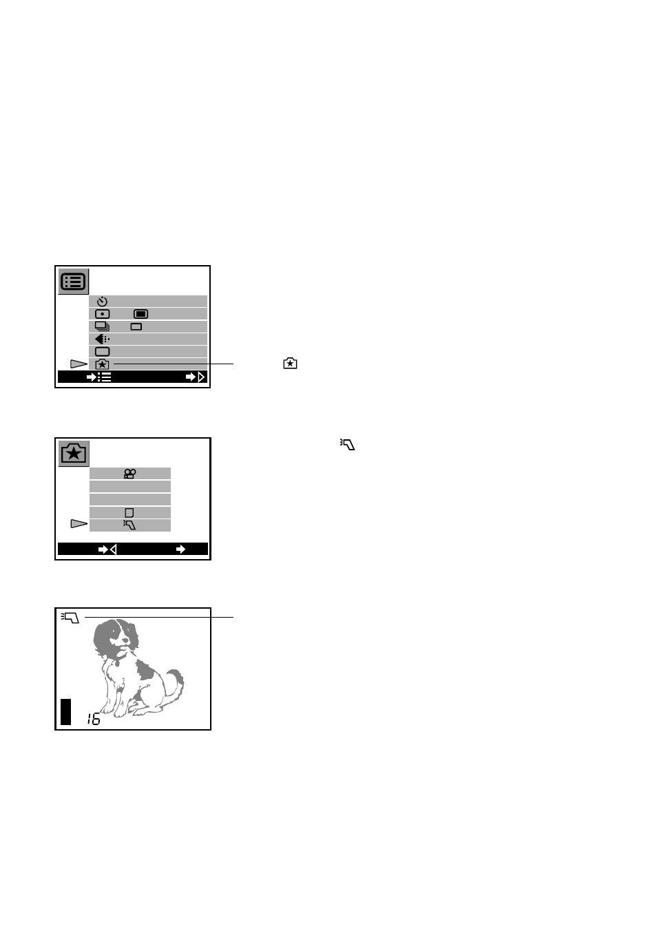 External flash, Select from menu, Make the setting... indication on monitor | Olympus C-211 User Manual | Page 134 / 212