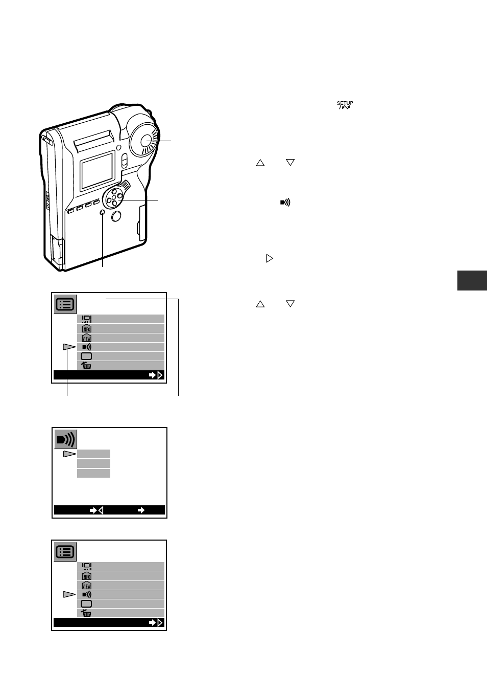 Using the setup menu | Olympus C-211 User Manual | Page 167 / 212