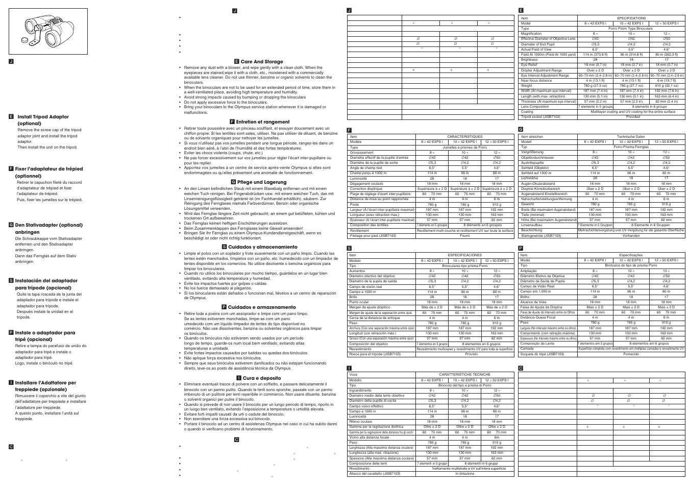 Olympus 8 42 EXPS I User Manual | Page 2 / 2