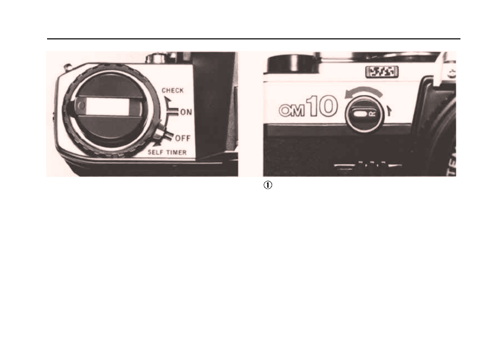 Switching the camera off, Rewinding the film, Switching the camera off rewinding the film | Olympus OM 10 User Manual | Page 24 / 51