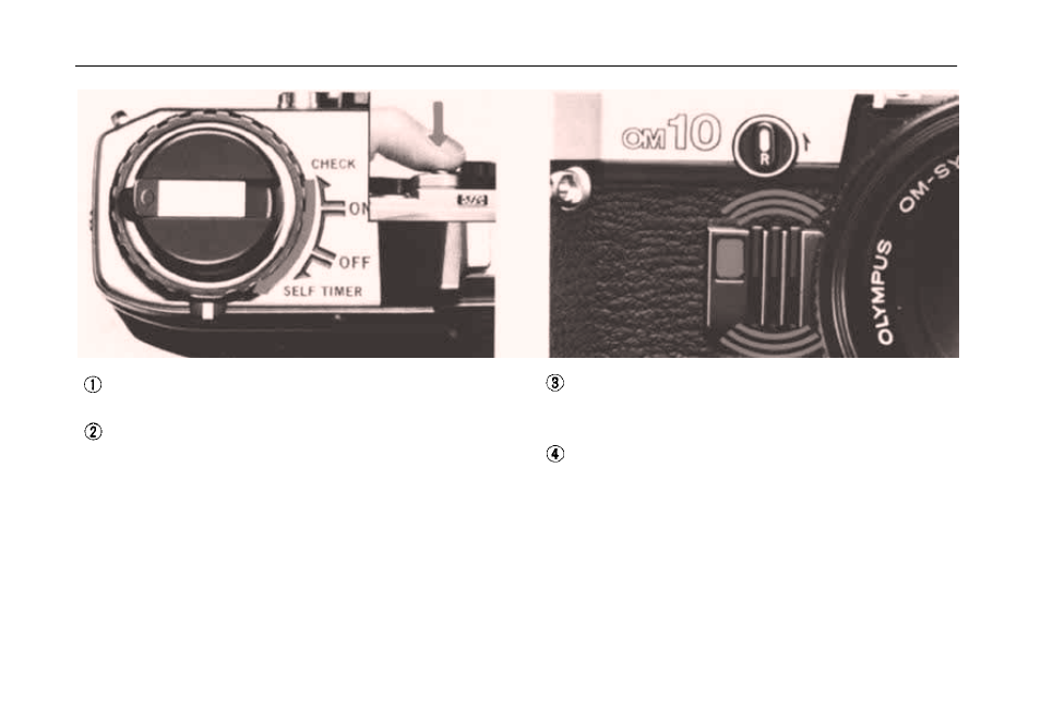 The use of the self-timer | Olympus OM 10 User Manual | Page 26 / 51