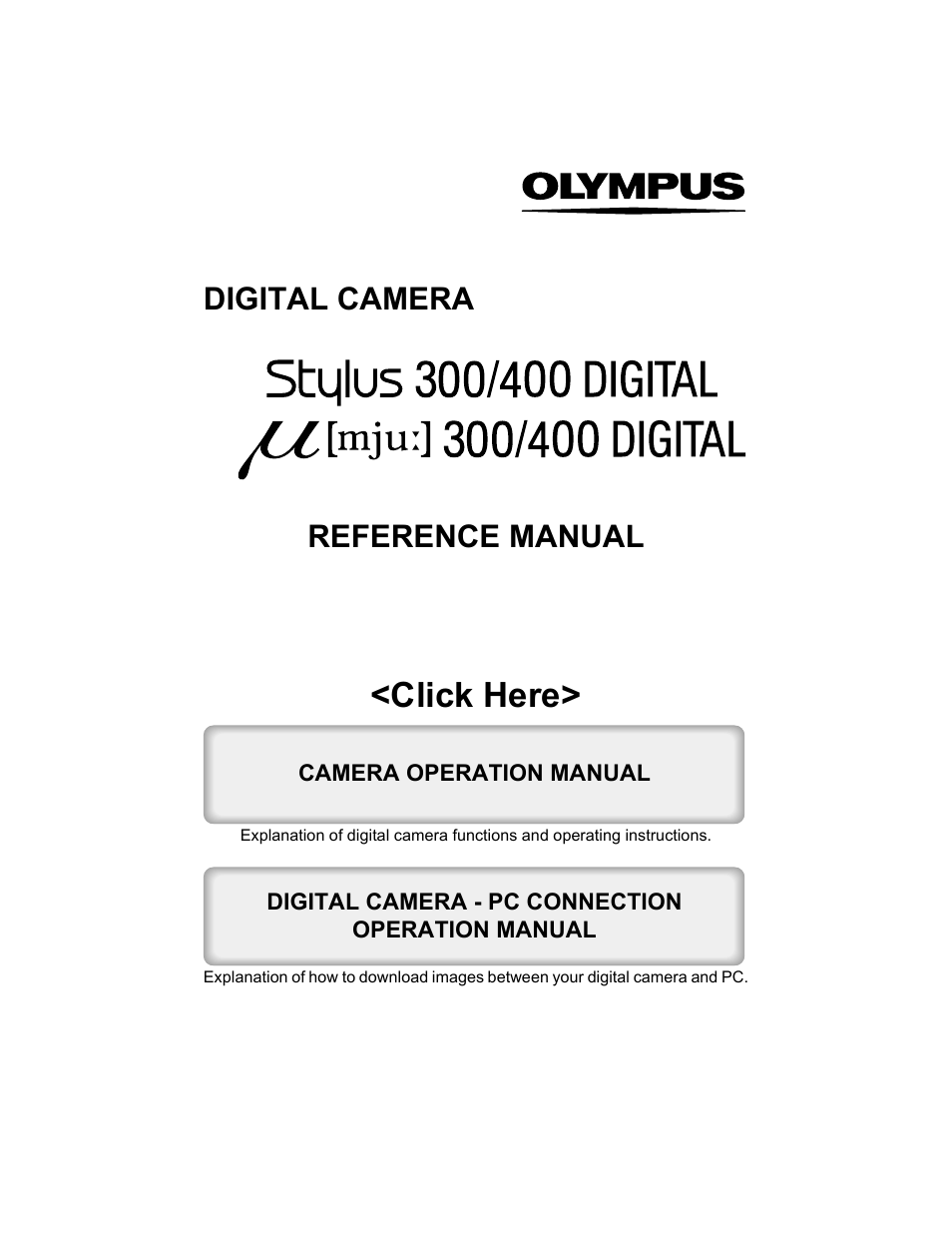 Olympus 300 DIGITAL User Manual | 173 pages