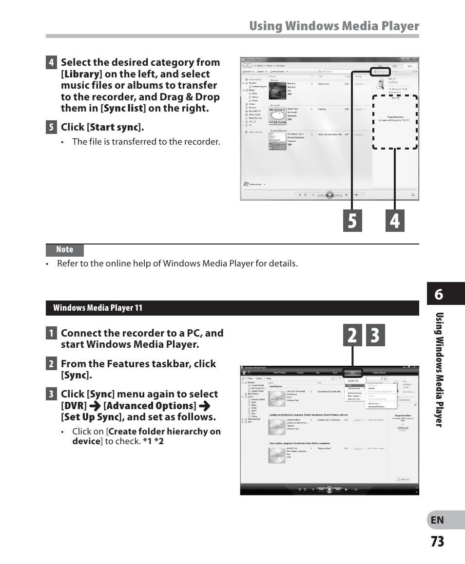 Olympus WS 700M User Manual | Page 73 / 92