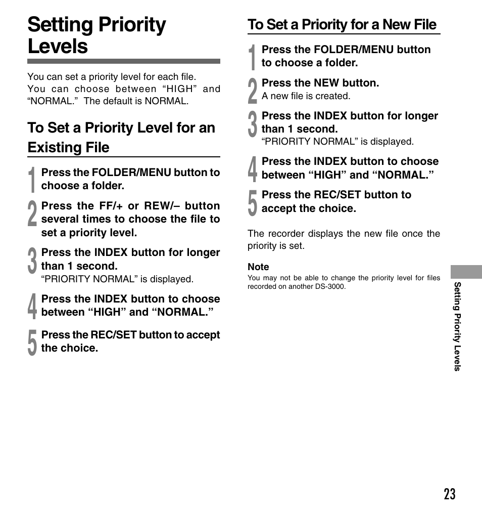 Olympus DS-3000 User Manual | Page 23 / 32