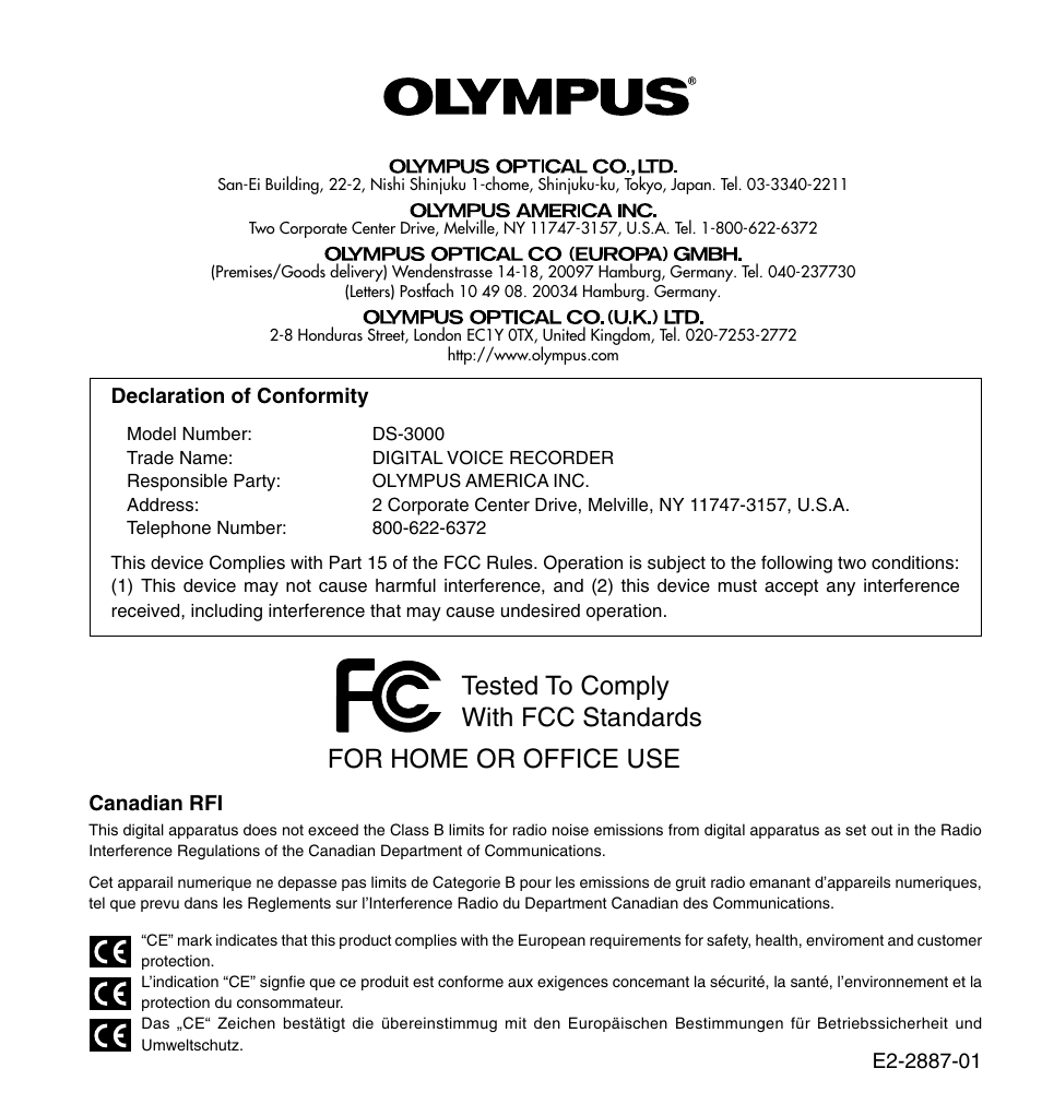 Olympus DS-3000 User Manual | Page 32 / 32