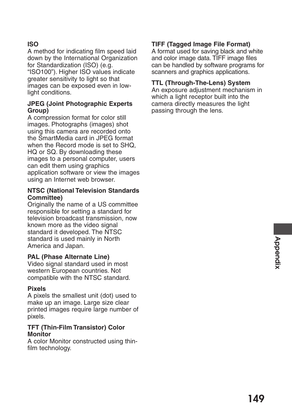 Olympus C-200 Zoom  EN User Manual | Page 159 / 162