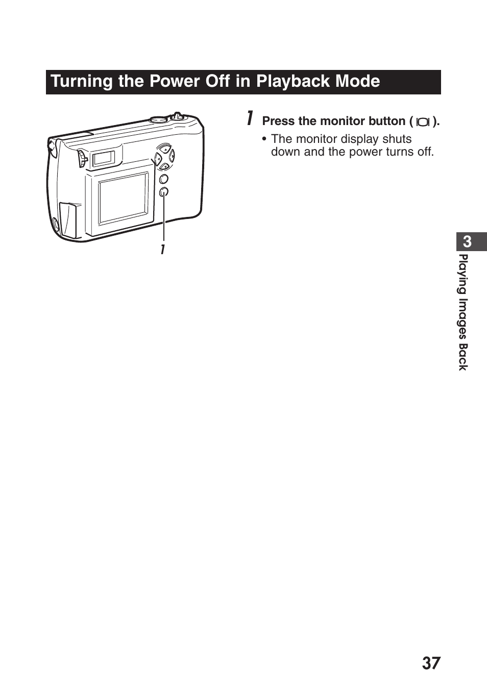 Turning the power off in playback mode | Olympus C-200 Zoom  EN User Manual | Page 47 / 162