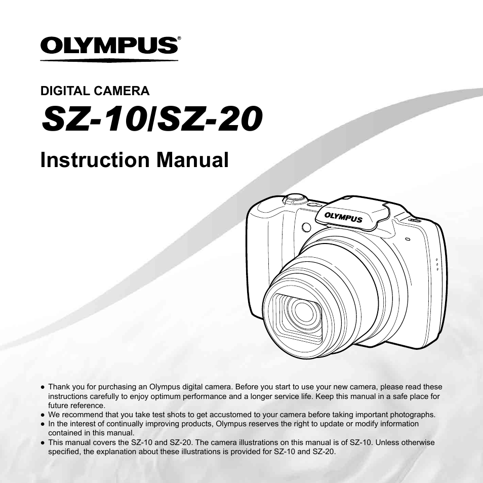 Olympus SZ-10 User Manual | 84 pages