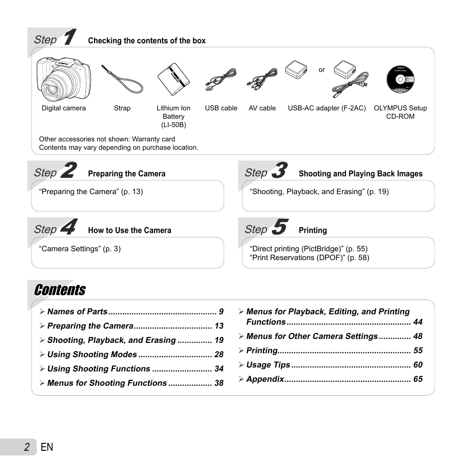 Olympus SZ-10 User Manual | Page 2 / 84