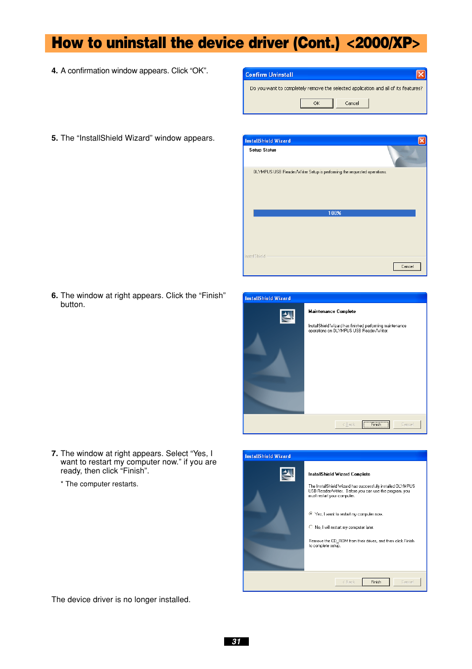 Olympus MAUSB-10 User Manual | Page 31 / 52