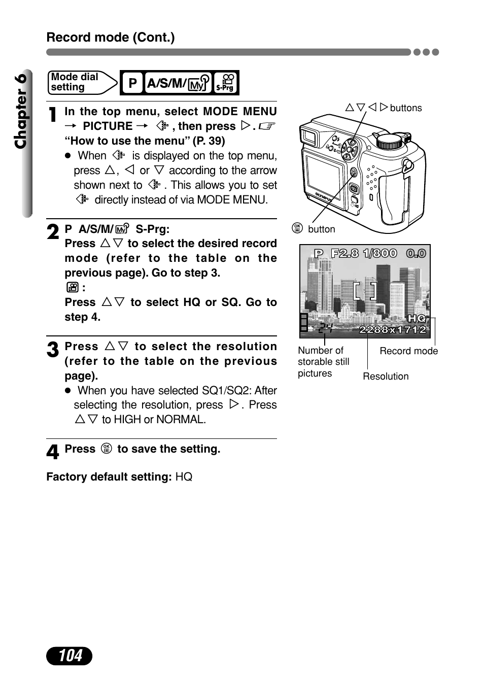 Chapter 6 | Olympus C-4000 Zoom User Manual | Page 105 / 245