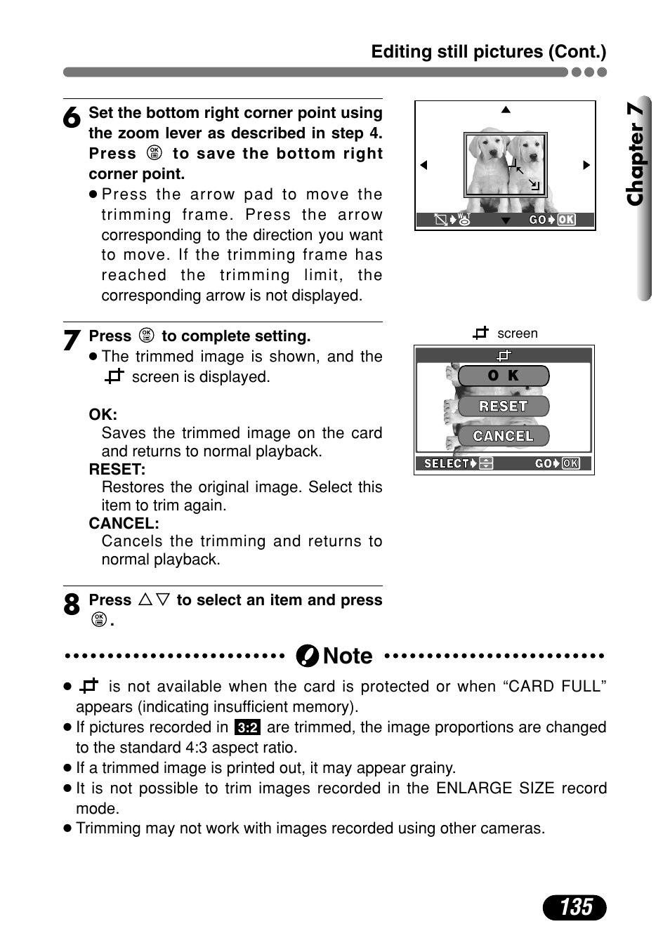 Chapter 7 | Olympus C-4000 Zoom User Manual | Page 136 / 245