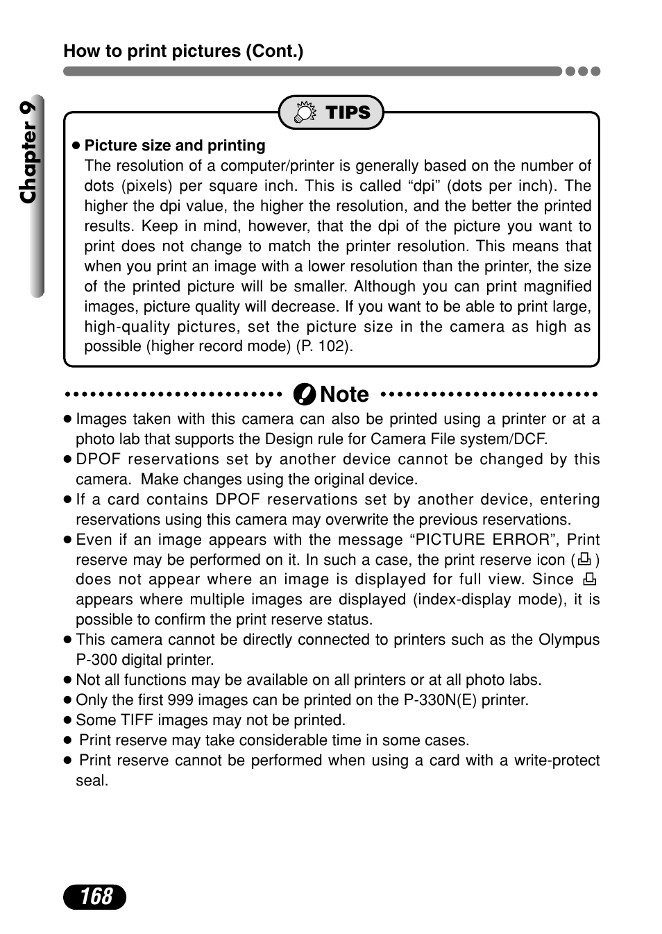 Chapter 9 | Olympus C-4000 Zoom User Manual | Page 169 / 245