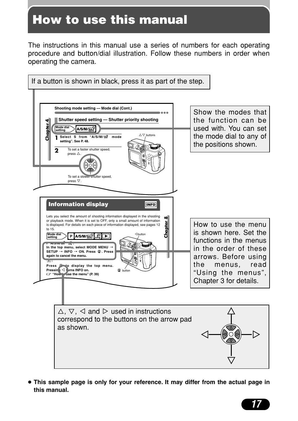 How to use this manual, Сс й н | Olympus C-4000 Zoom User Manual | Page 18 / 245