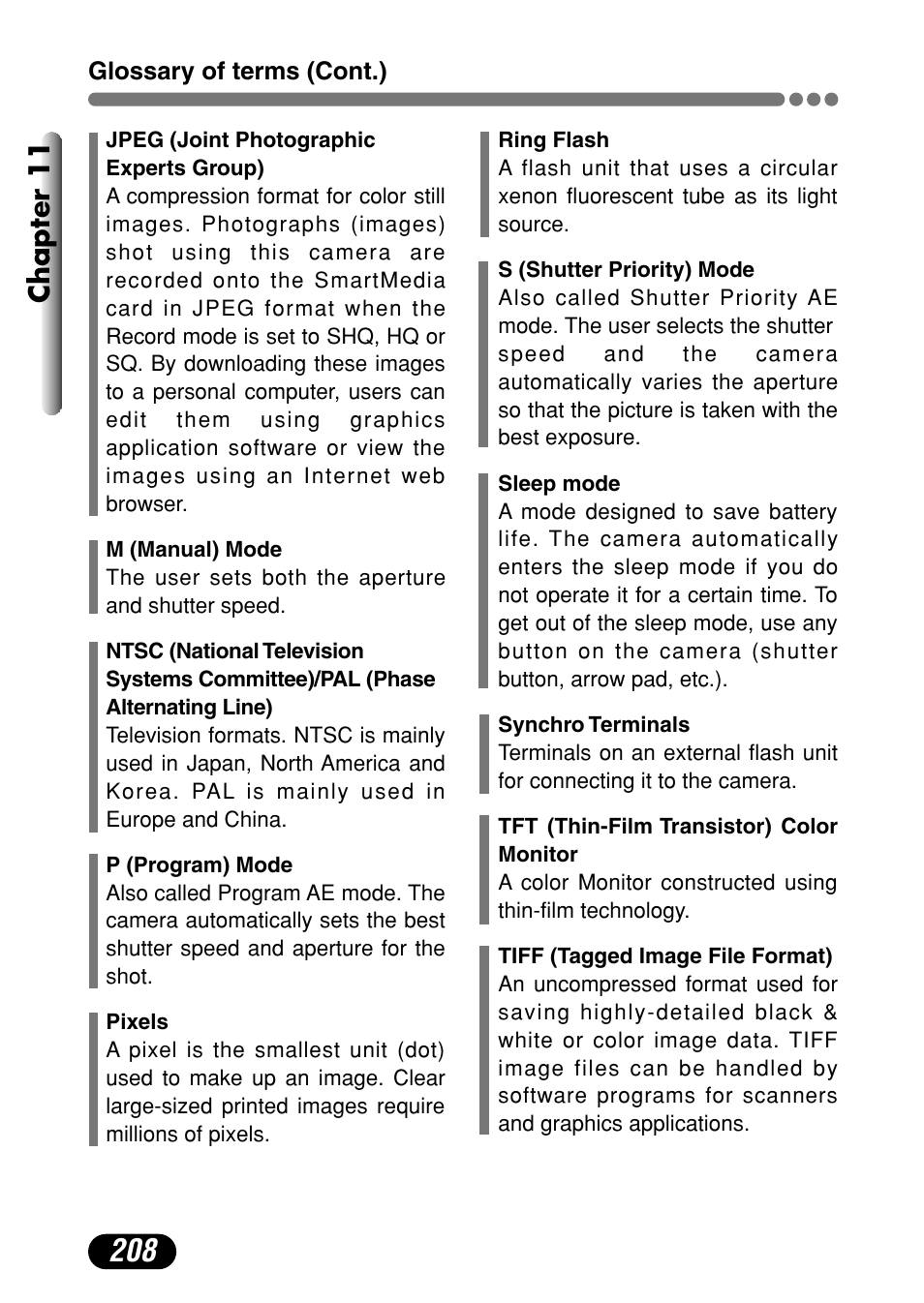 Chapter 11 | Olympus C-4000 Zoom User Manual | Page 209 / 245