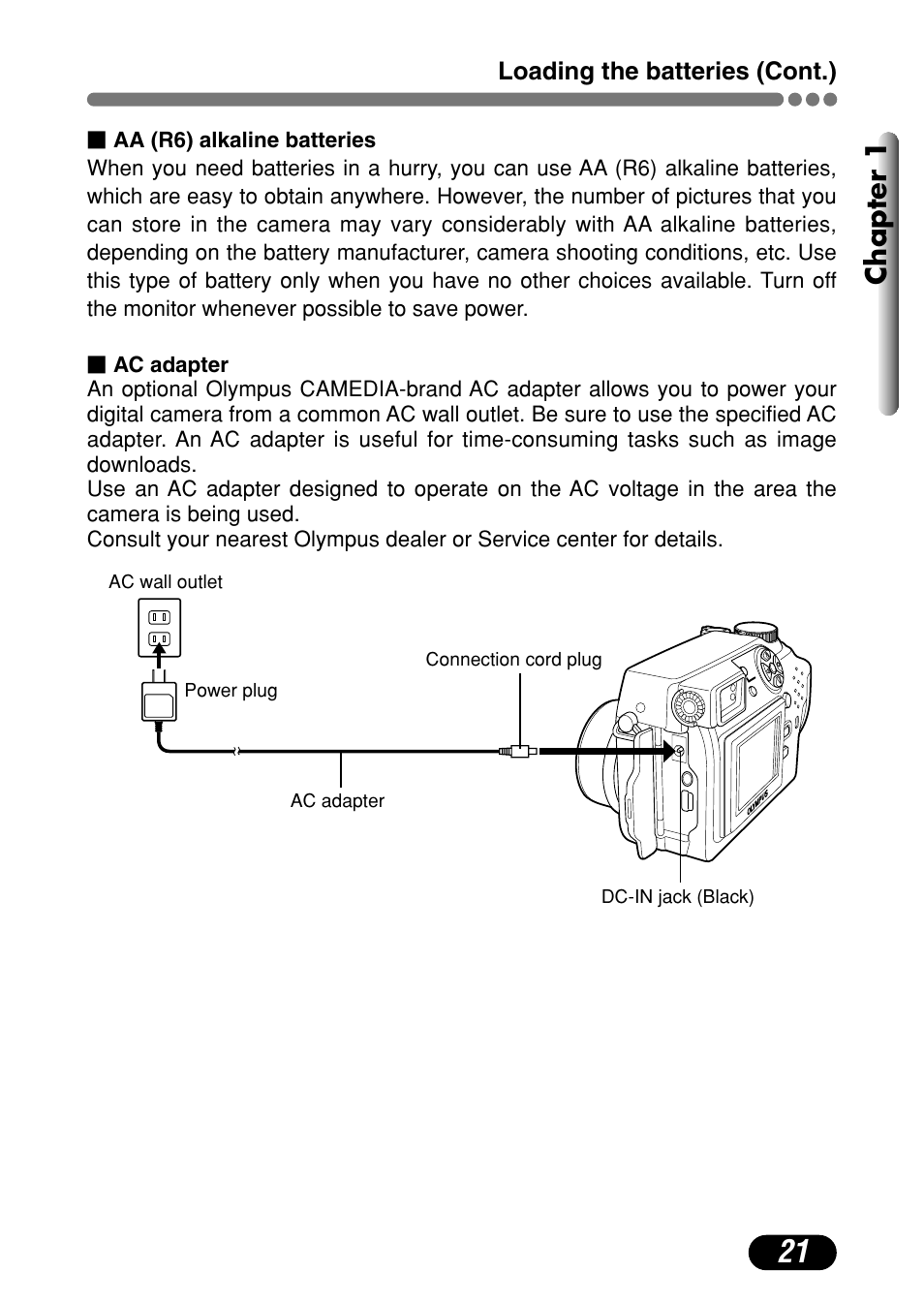Chapter 1 | Olympus C-4000 Zoom User Manual | Page 22 / 245