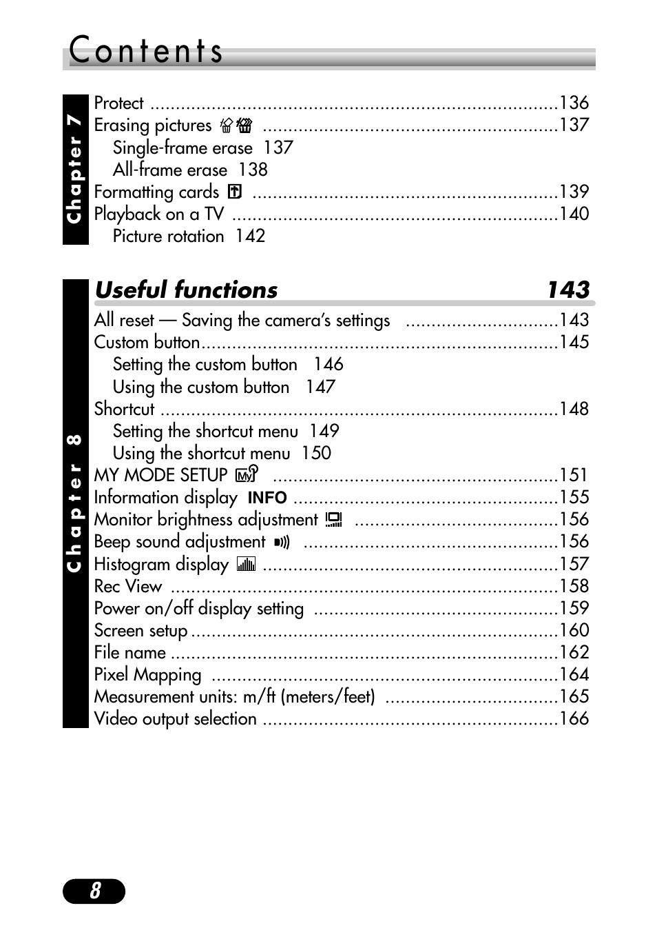 8useful functions 143 | Olympus C-4000 Zoom User Manual | Page 9 / 245