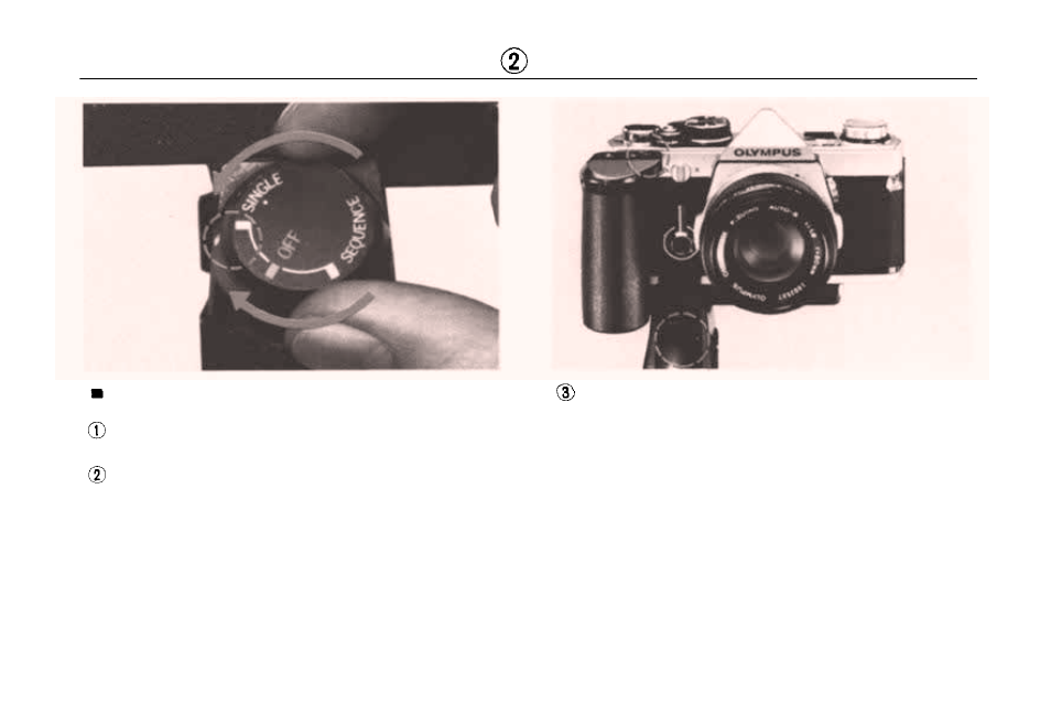 Motor drive photography | Olympus OM-2 User Manual | Page 40 / 101