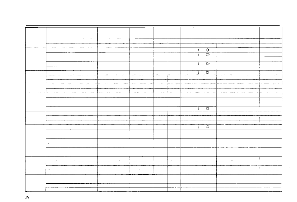 Table of interchangeable lenses | Olympus OM-2 User Manual | Page 54 / 101