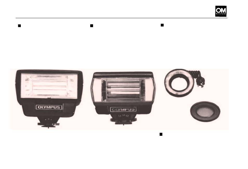 Flash photo group units | Olympus OM-2 User Manual | Page 65 / 101