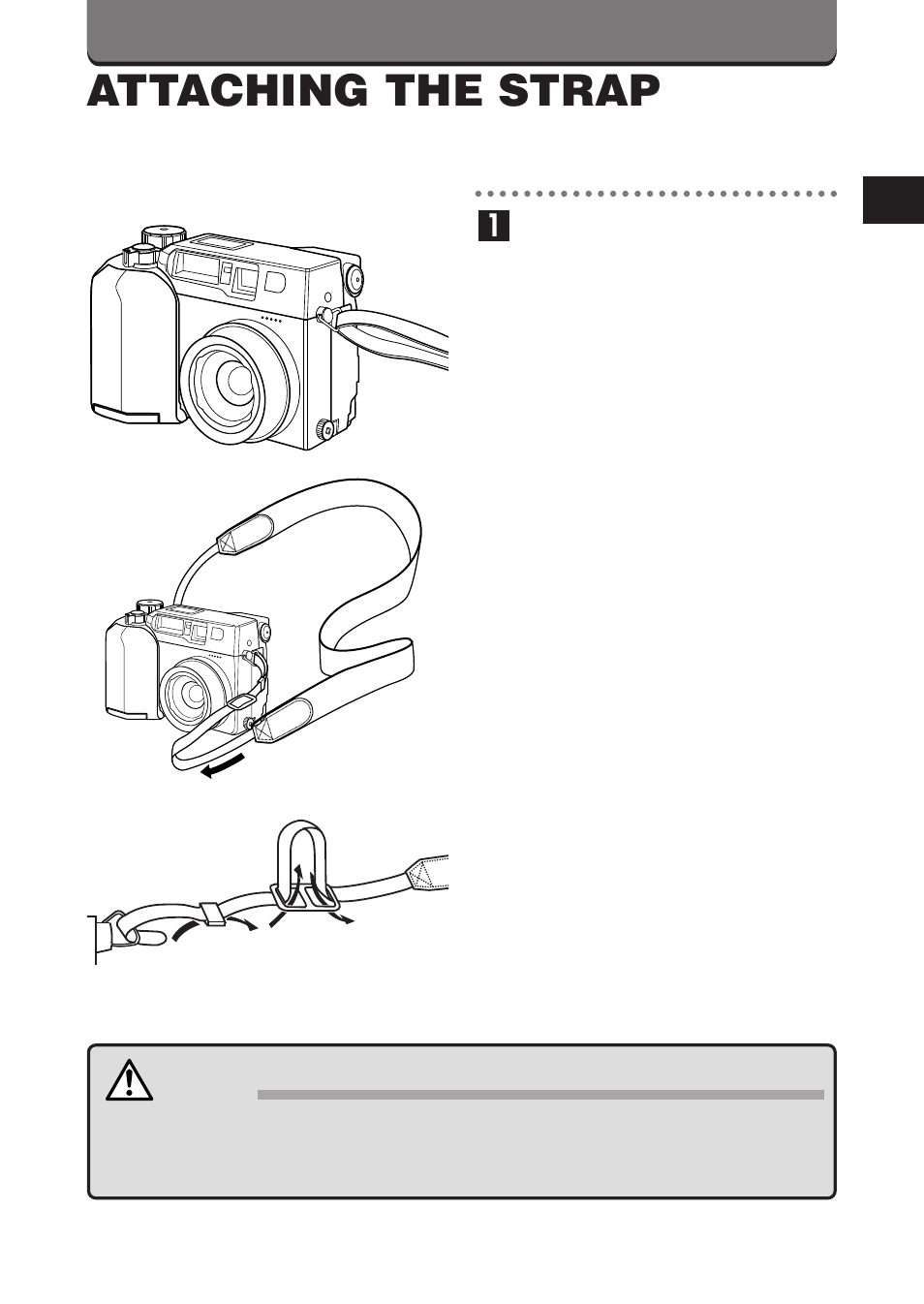 Attaching the strap | Olympus C-3000ZOOM User Manual | Page 27 / 75