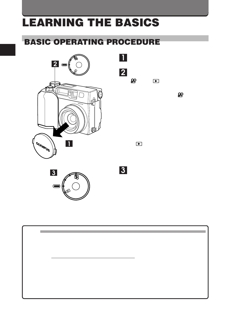 Learning the basics, 36 basic operating procedure | Olympus C-3000ZOOM User Manual | Page 36 / 75