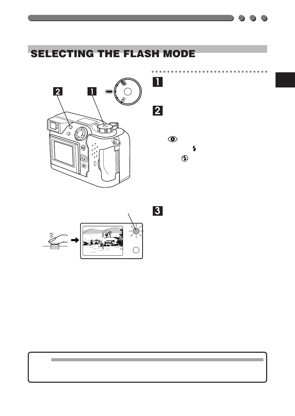 67 selecting the flash mode | Olympus C-3000ZOOM User Manual | Page 67 / 75