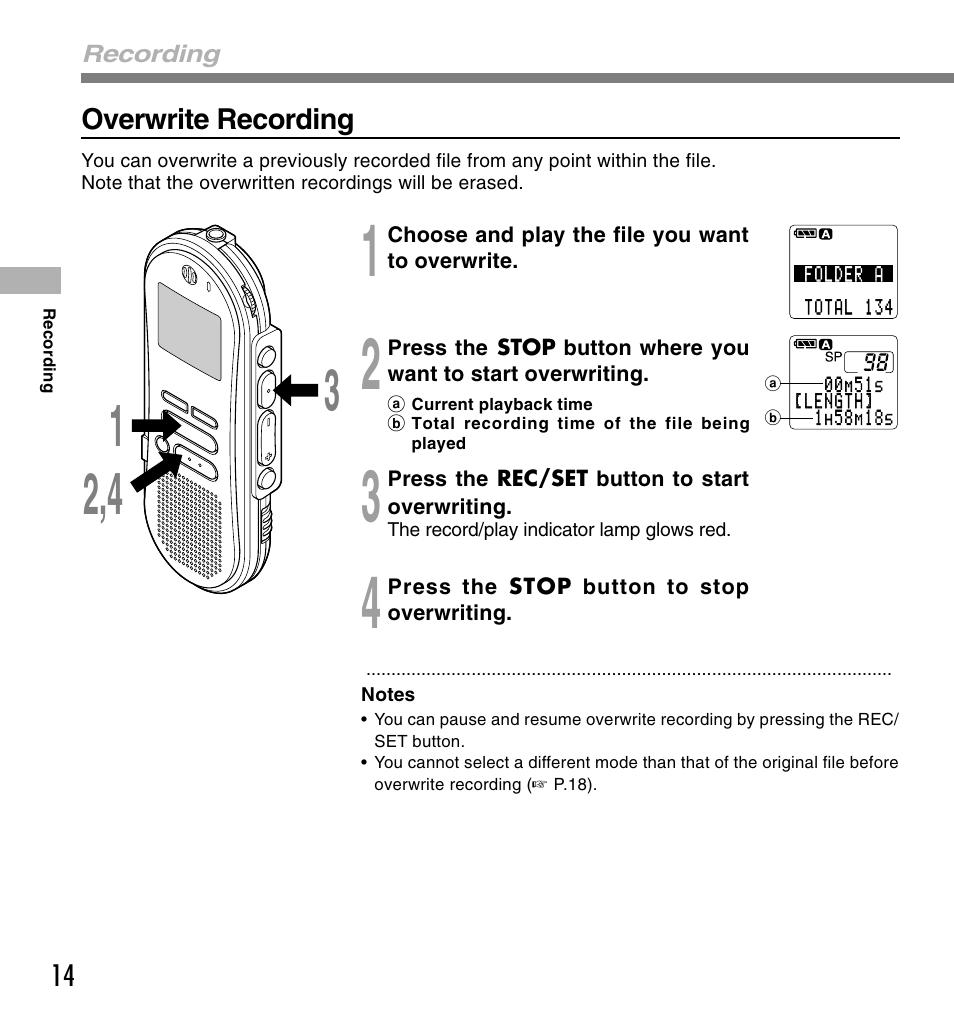 Olympus DS-660 User Manual | Page 14 / 56