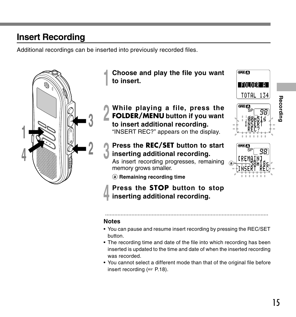 Olympus DS-660 User Manual | Page 15 / 56