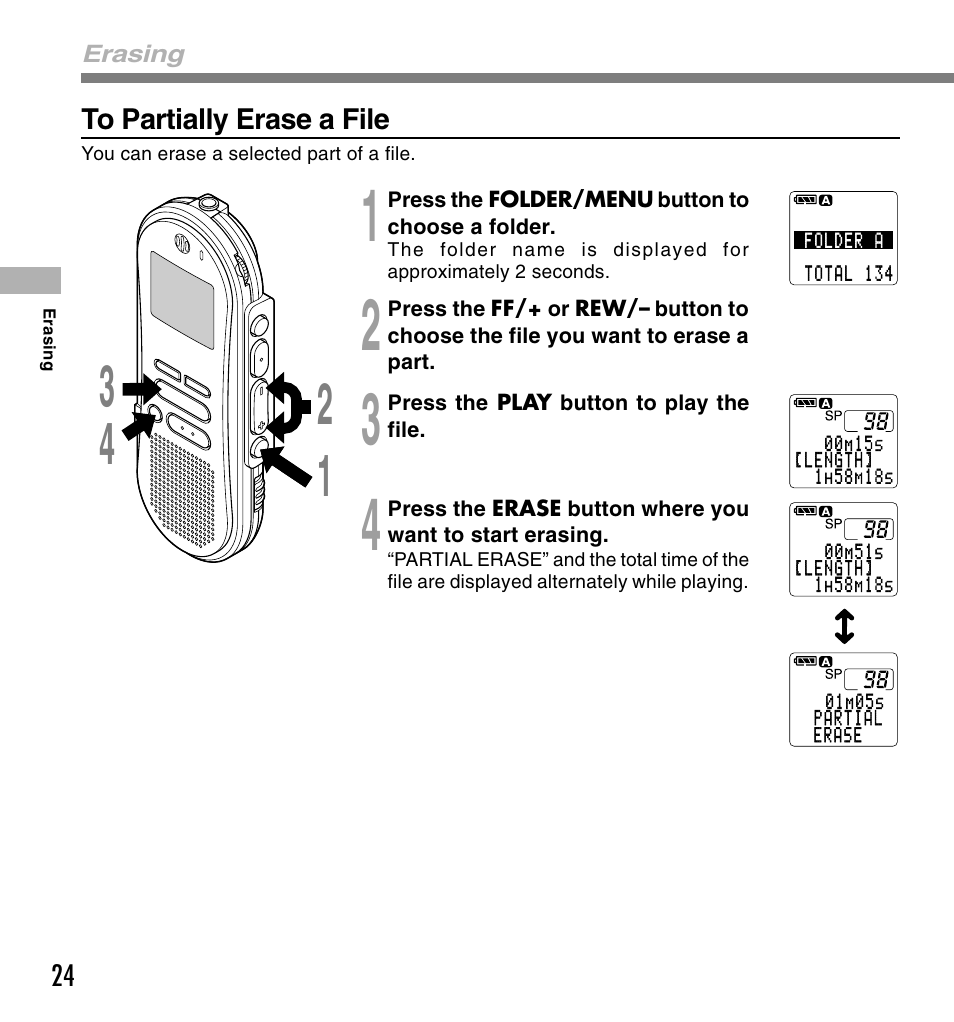 Olympus DS-660 User Manual | Page 24 / 56