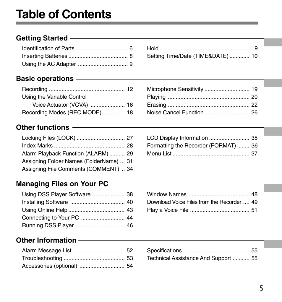 Olympus DS-660 User Manual | Page 5 / 56