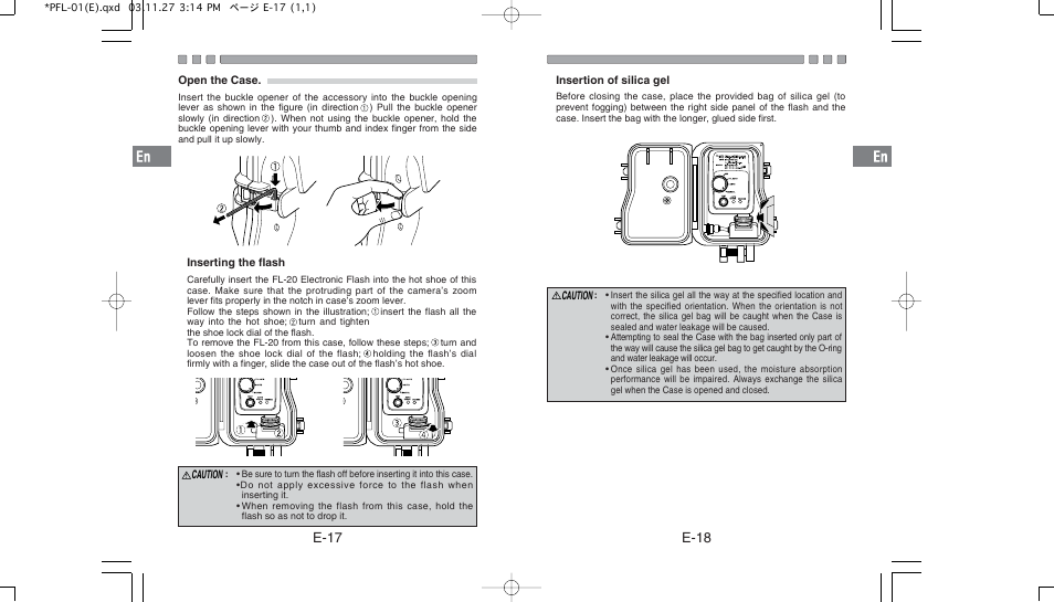 E-18 e-17 | Olympus PFL-01 User Manual | Page 10 / 19