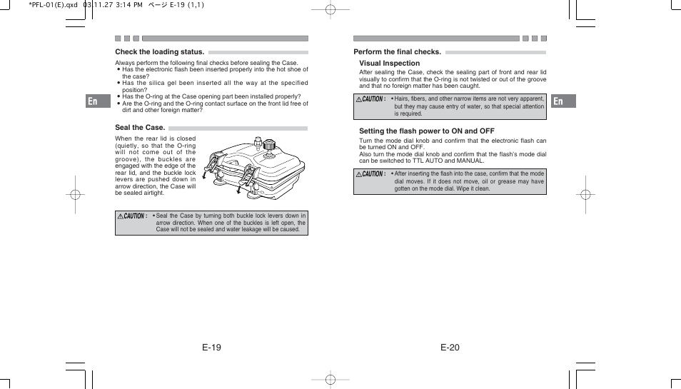 E-19 e-20 | Olympus PFL-01 User Manual | Page 11 / 19